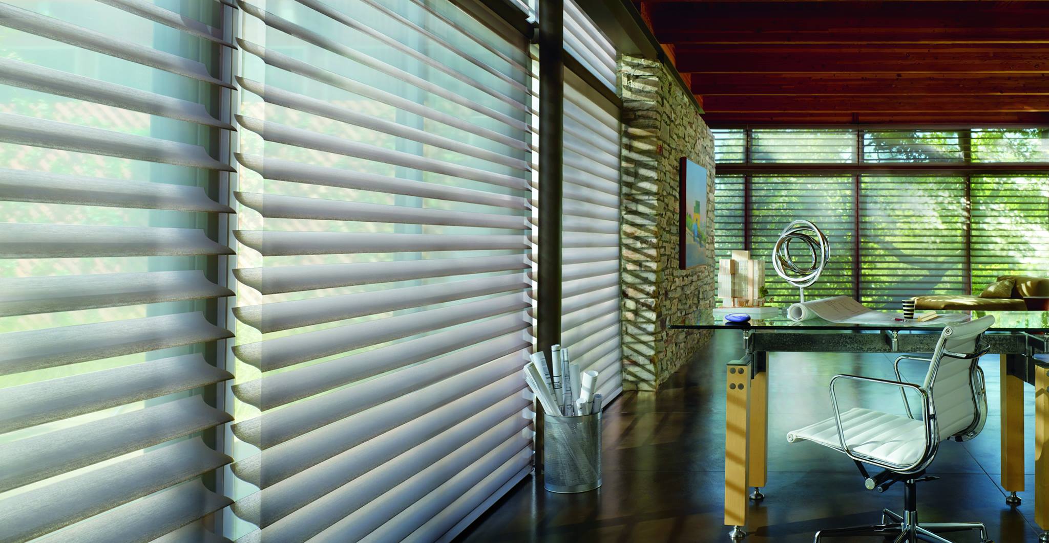 Motorized Silhouette Shades — Beacon Blinds
