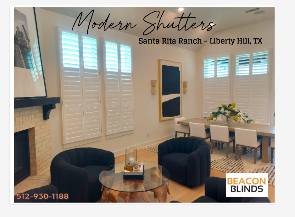 Modern Shutters — Santa Rita Ranch — Beacon Blinds