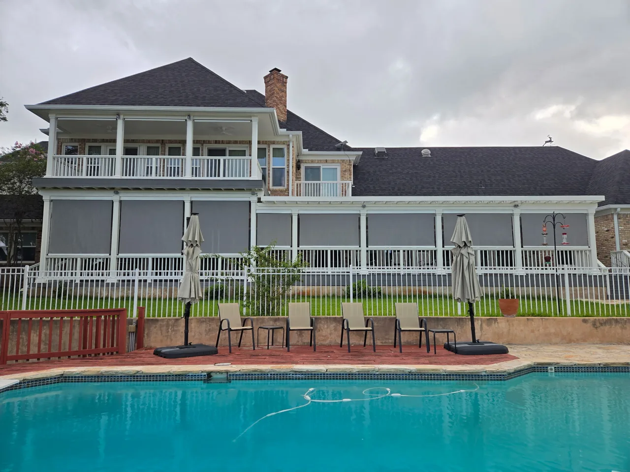 Motorized Exterior Patio Shades: Poolside | Beacon Blinds